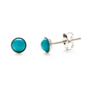 5mm Turquoise Howlite Studs