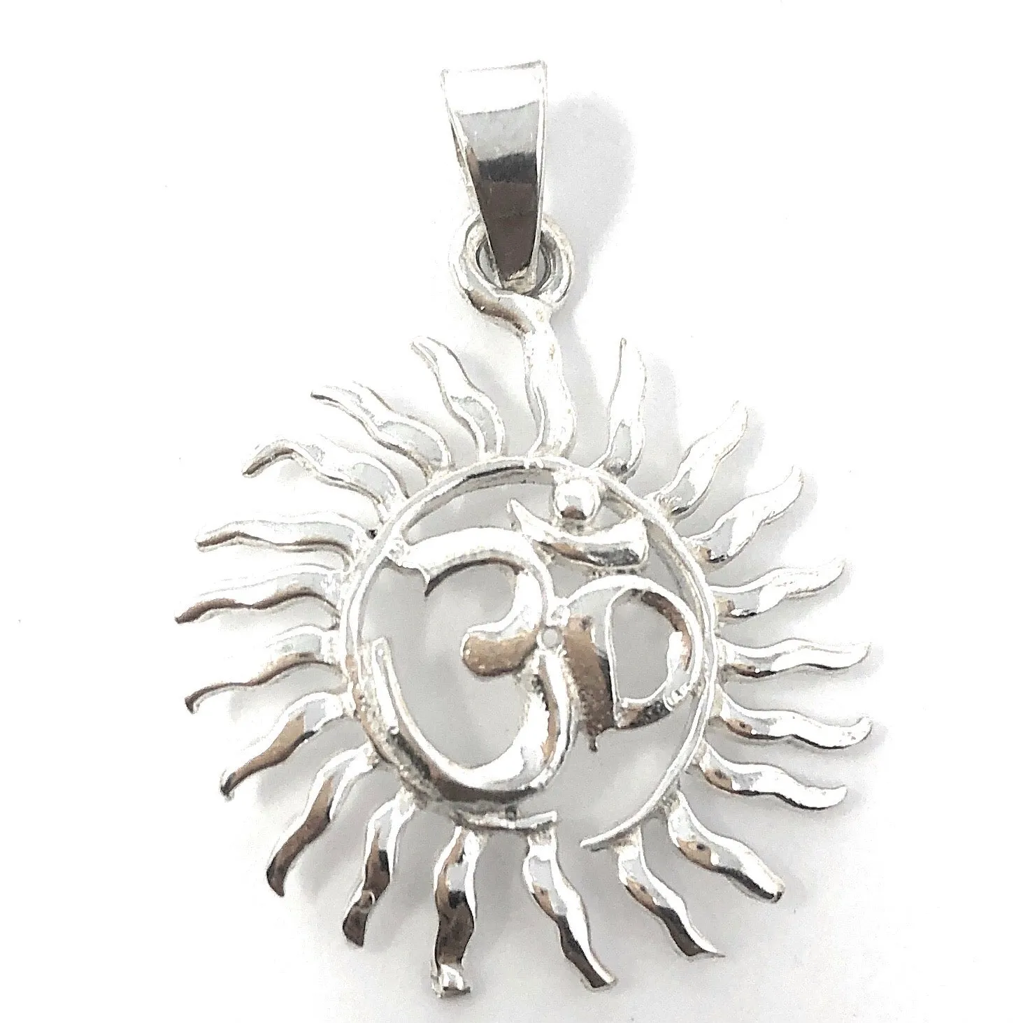 925 Silver OM Pendant (Design 5)