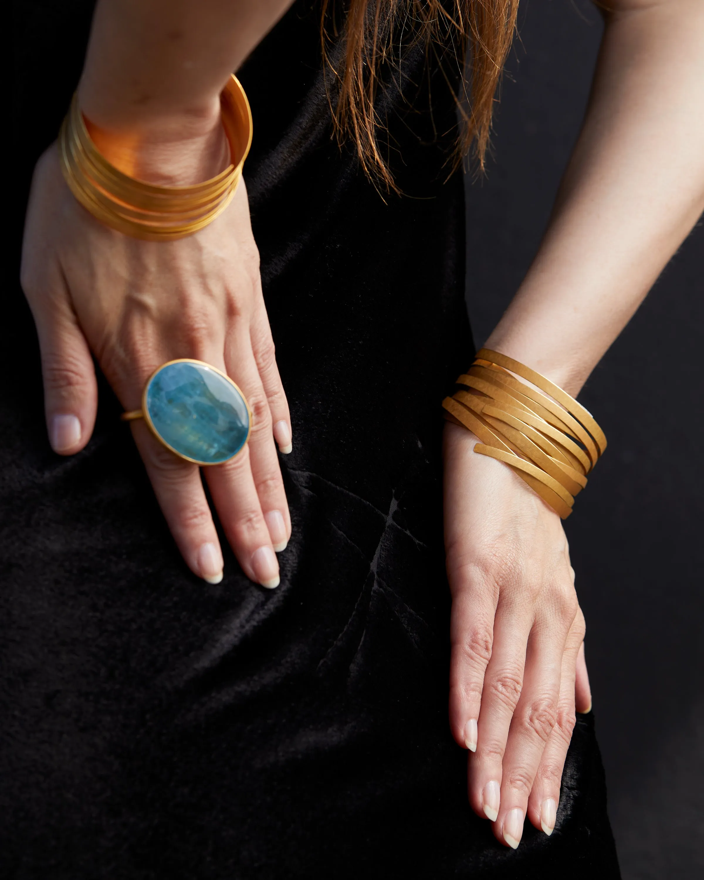 Aqua Oval Ring
