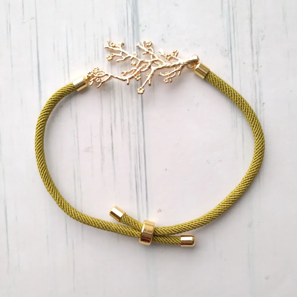 Dani Branch of Life Corded Slider Bracelet