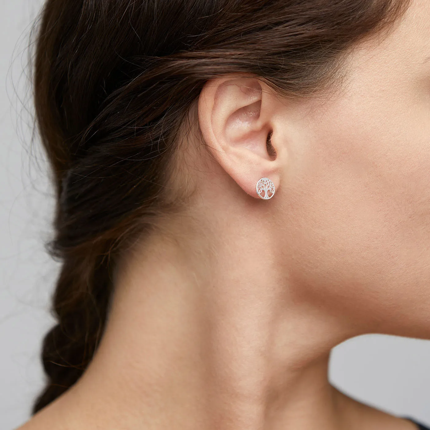 GEORGINA recycled earstuds silver-plated