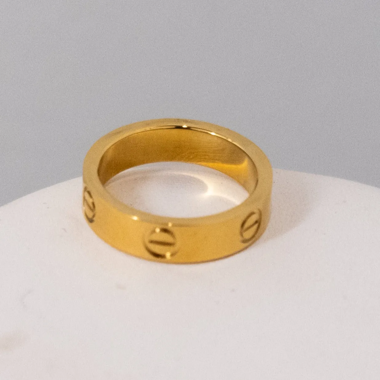 Gold Designer Inspired Love Ring