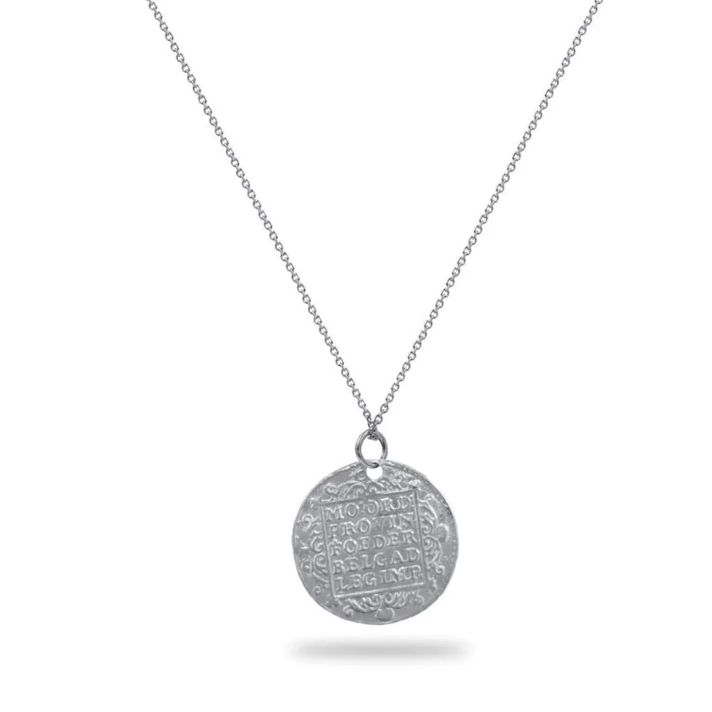 Large Gold Warrior Coin Necklace