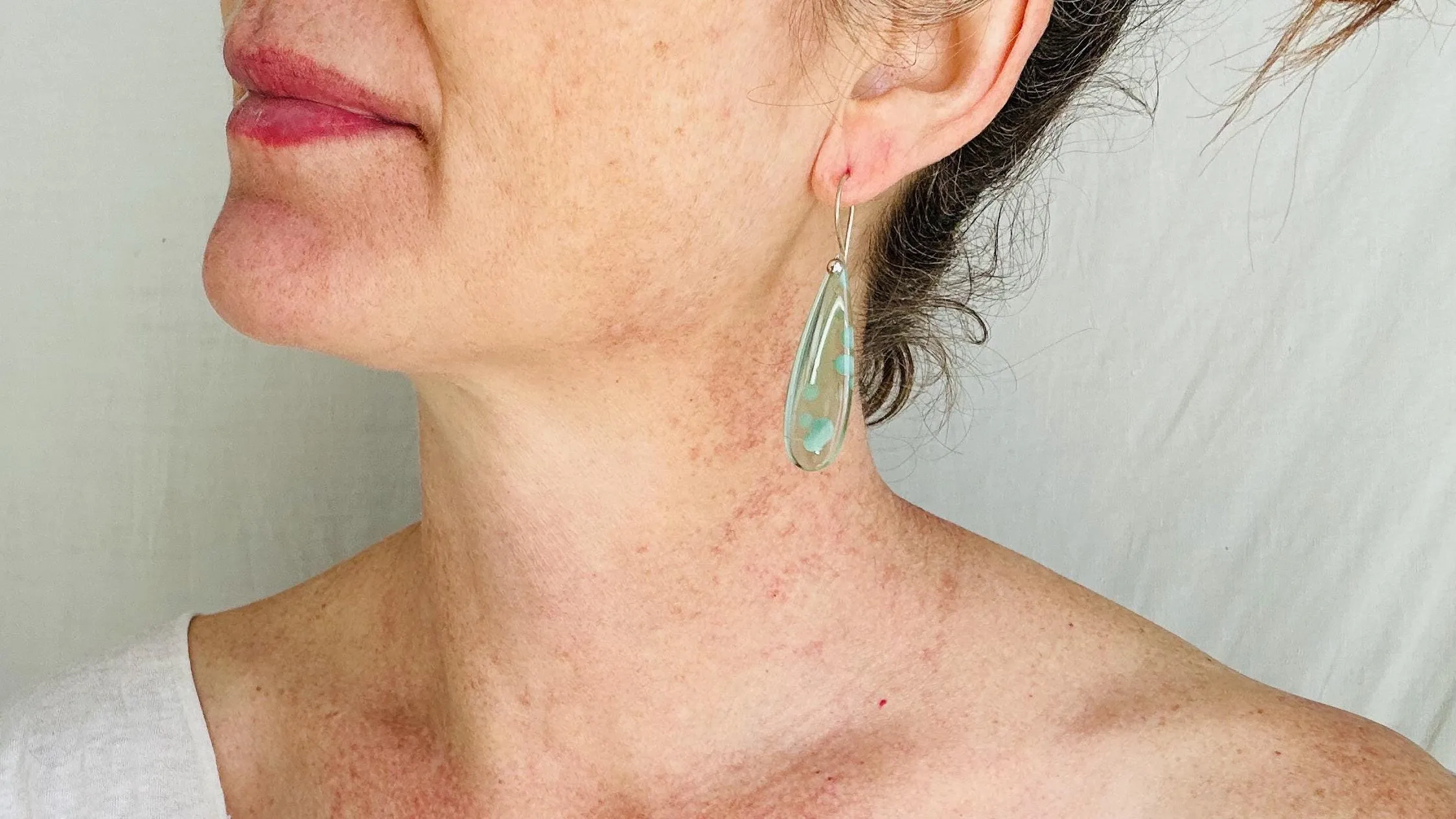 Melting Quartz Crystal Earrings. Asymmetrical Sterling Silver Jewelry. 2703
