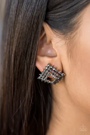 Paparazzi Earring ~ Kensington Keepsake - Silver
