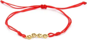 Paw Print Bracelet for Women Dog Cat Pet Family Friends Adjustable Pawprint Red Rouge Wristlet Gift Chain Birthday Anniversary