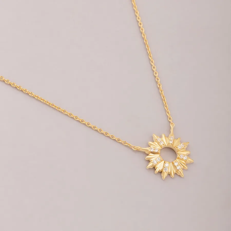 Petite Sunseeker 14K Gold Vermeil Necklace