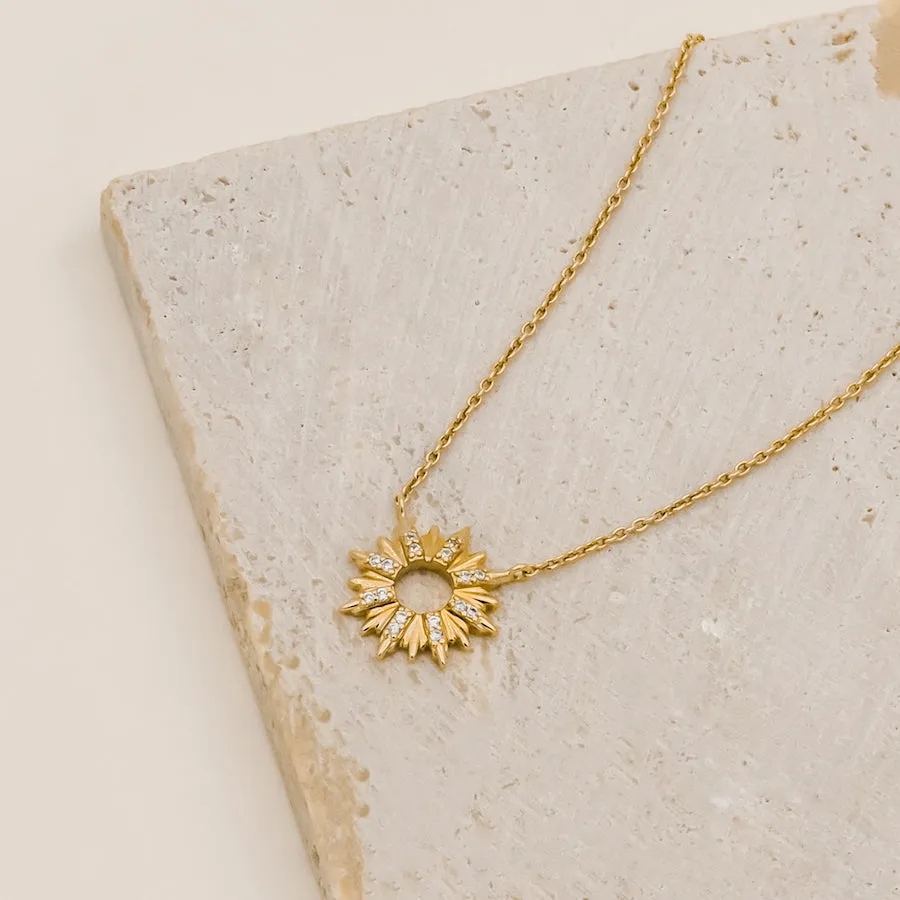 Petite Sunseeker 14K Gold Vermeil Necklace