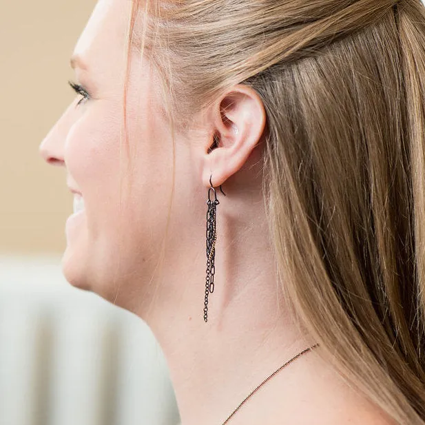 Riptide Earrings- Hint of Gold