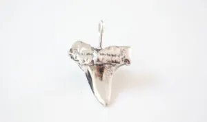 Sterling Silver Wholesale Shark Tooth Pendant,Large Shark tooth, Vermeil or Shark tooth, Silver Shark tooth Charm