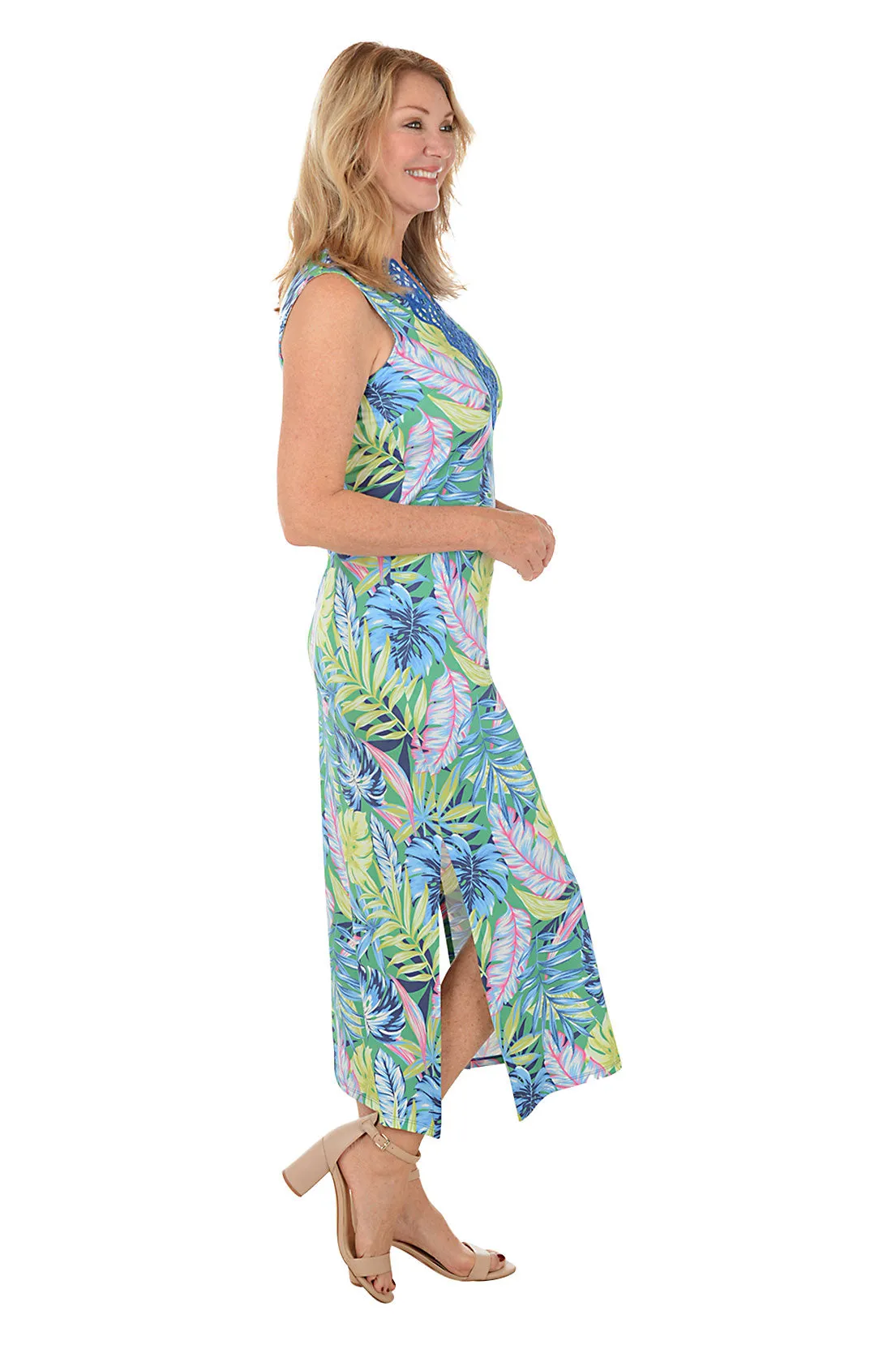 Surf The Palms UPF50 Sleeveless Maxi Dress