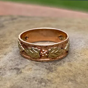 Victorian Two-toned Gold Band