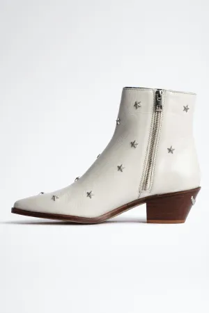 Zadig & Voltaire Tyler Vintage Patent Stars
