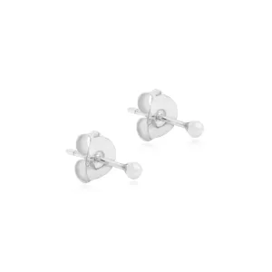 Zari Stud Earrings - Silver