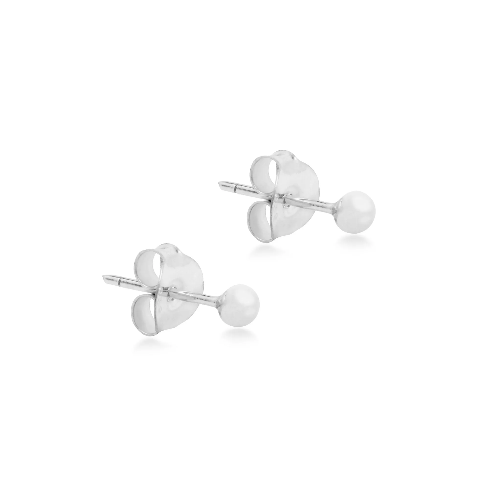 Zari Stud Earrings - Silver